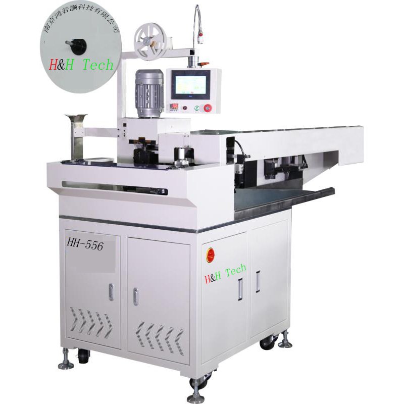 HH-556 Automatic Flat Cable Terminal Crimping and Tinning Machine