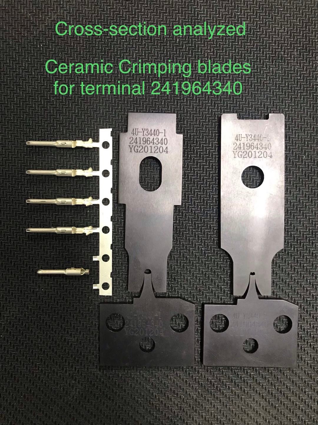 one set of crimping blades