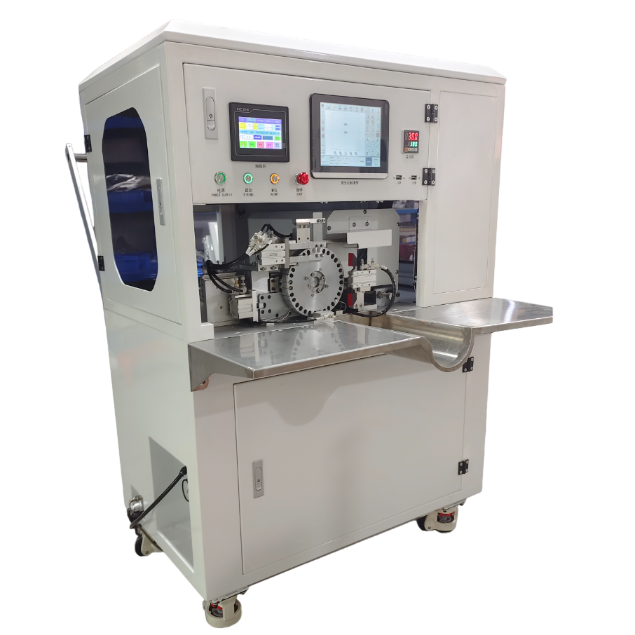 HH-220C Shrink Tube Cut, Insert, Heat and Laser Print Machine