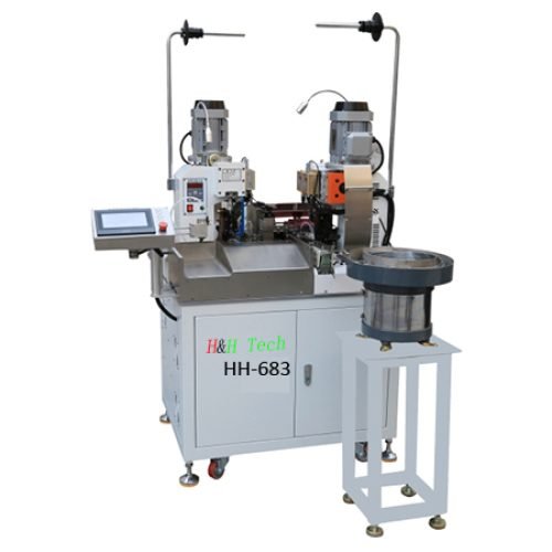 HH-683 Fully-automatic Double Ends Terminal Crimping & Sheath Inserting Machine